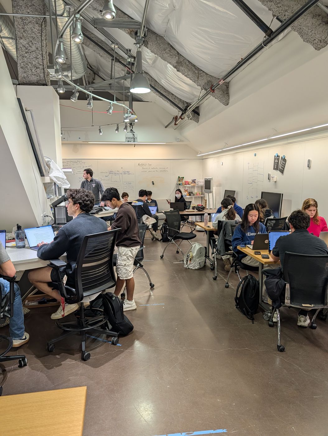 Students collaborating in the Industry Innovation Lab